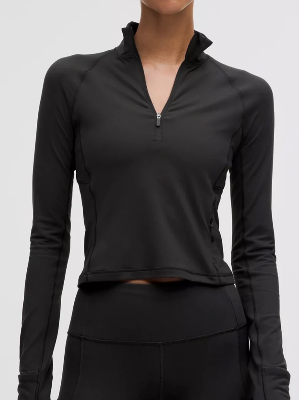 Lululemon It’s Rulu Half Zip Crop Sweater 6